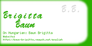 brigitta baun business card